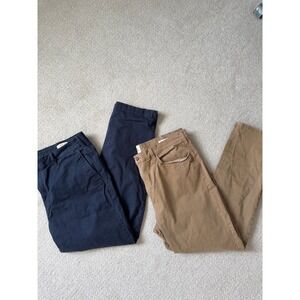 Flint and Tinder Bundle Classic Casual Pants Size 40 Blue Brown Straight Fit